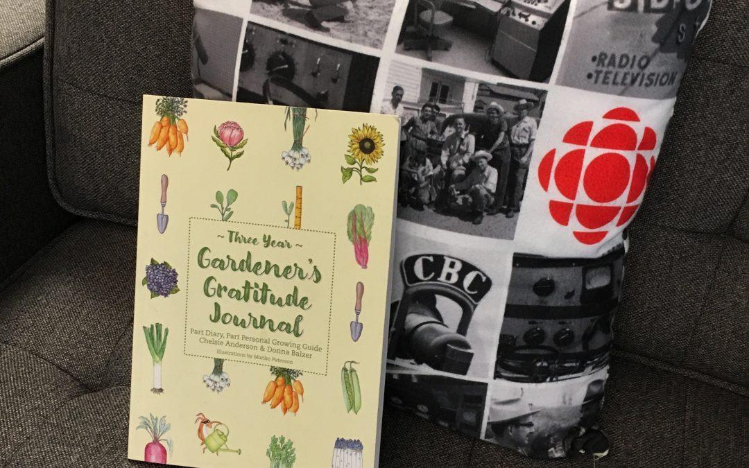 Book Media: Three Year Gardener’s Gratitude on Global & CBC